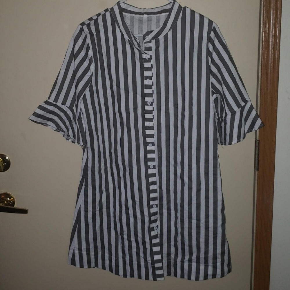 White and Gray Dress